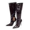 Large Size Sexy Autumn and Winter New Item European and American Brown Pointed High-heeled Zipper High Boots for Women