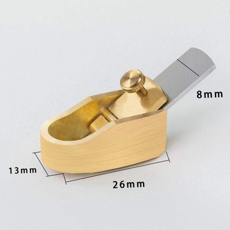 Small Brass Convex Bottom Cutter Portable Adjustable Hand Planer Luthier Violin Thumb Copper Carving Tools Wood Making Tools No. 4 Convex-8MM