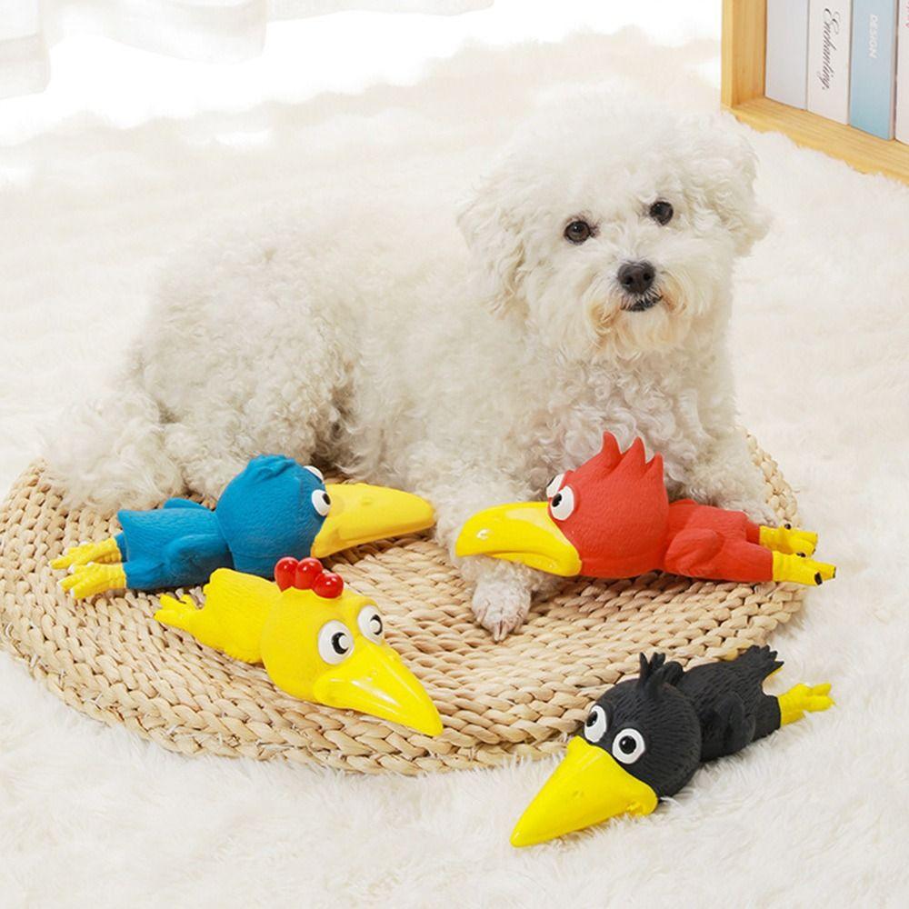 Teeth Grinding Screaming Chicken Toys Bite Resistant Squeaky Squeeze Chicken for Dogs