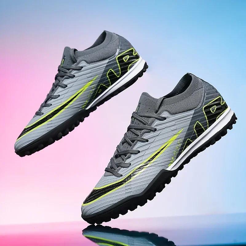 

New Men Mid-top Cleats Football Boots Soccer Shoes Non-Slip Futsal Sneakers High-quality Match Indoor Hot-selling FG/TF 35