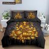 Buddha Duvet Cover Set Religion Mandala Style 3D Print Comforter Cover King Queen Size For Kids Teen Adult Polyester Bedding Set