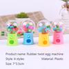 Cute Mini Gashapon Machine Design Erasers Cartoon Fruit Rubber Erasers Kids Kawaii Stationery Correction Tool Office Supplies