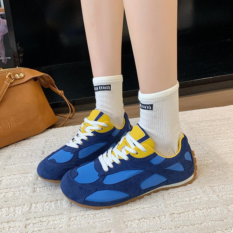 2025 new BV retro lace-up German training shoes platform sports Forrest Gump shoes lightweight casual dad shoes breathable women's models