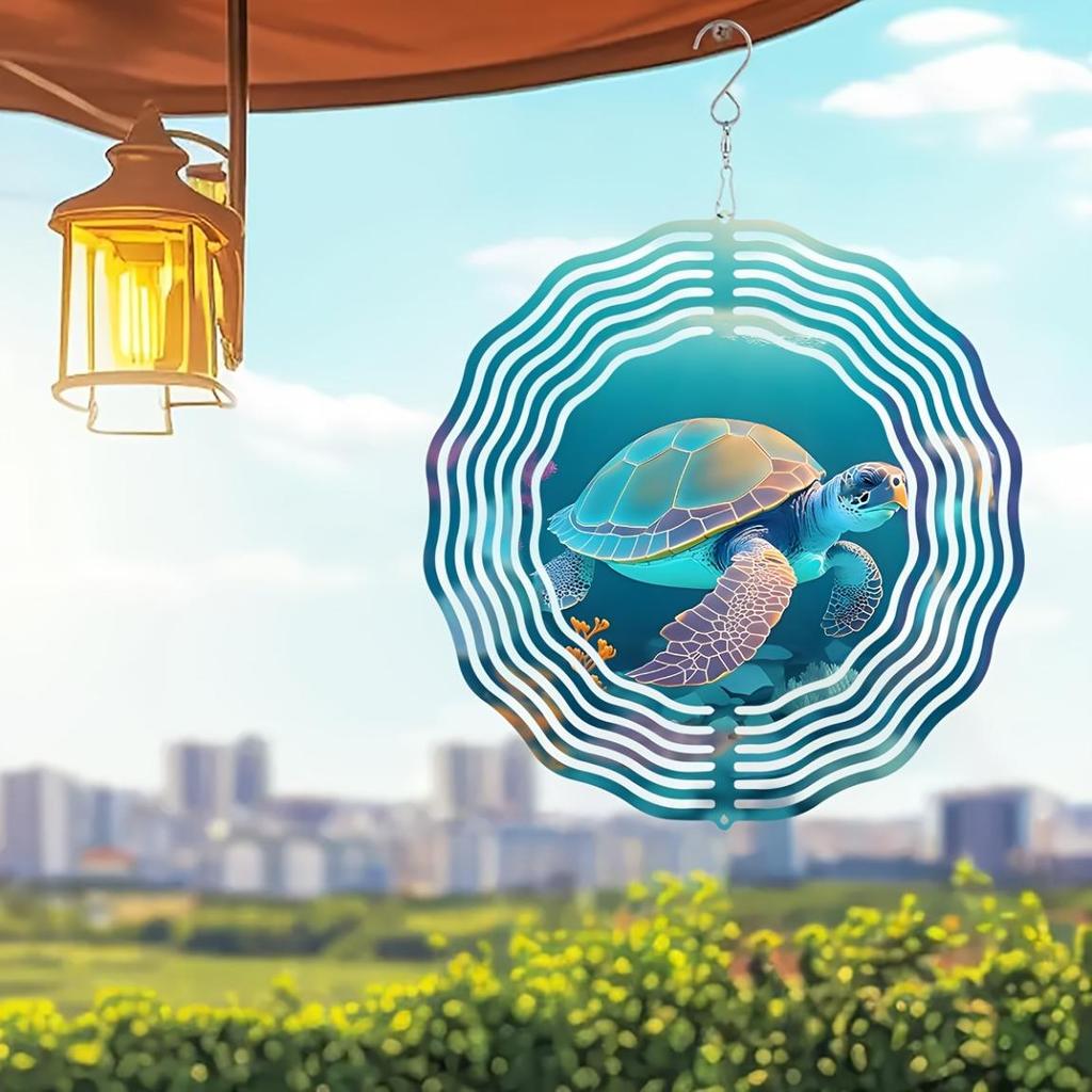 2D Peacock Metal Wind Spinner Colorful Feather Design Outdoor Garden Decor for Patio Yard Kinetic Wind Powered Ornament Unique Gift Idea