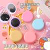Portable Foldable Mini Air Cushion Massage Comb With Integrated Mirror For Women