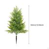 20 Inch Christmas Artificial Tree with Faux Plants PP Material Versatile Decorative Rustic