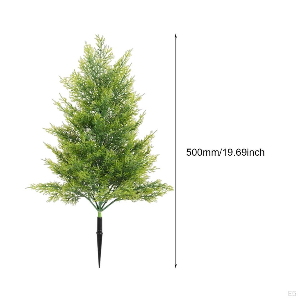20 Inch Christmas Artificial Tree with Faux Plants PP Material Versatile Decorative Rustic