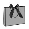 Bunte Band-Schleife Tragetasche - Quadratische Geschenktasche & Einkaufstasche mit individueller Logo-Option