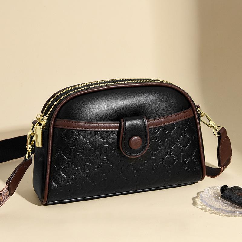 New Popular Small Square Bag Korean Version Simple and Fashionable Printed One shoulder Cross span Bag for Women