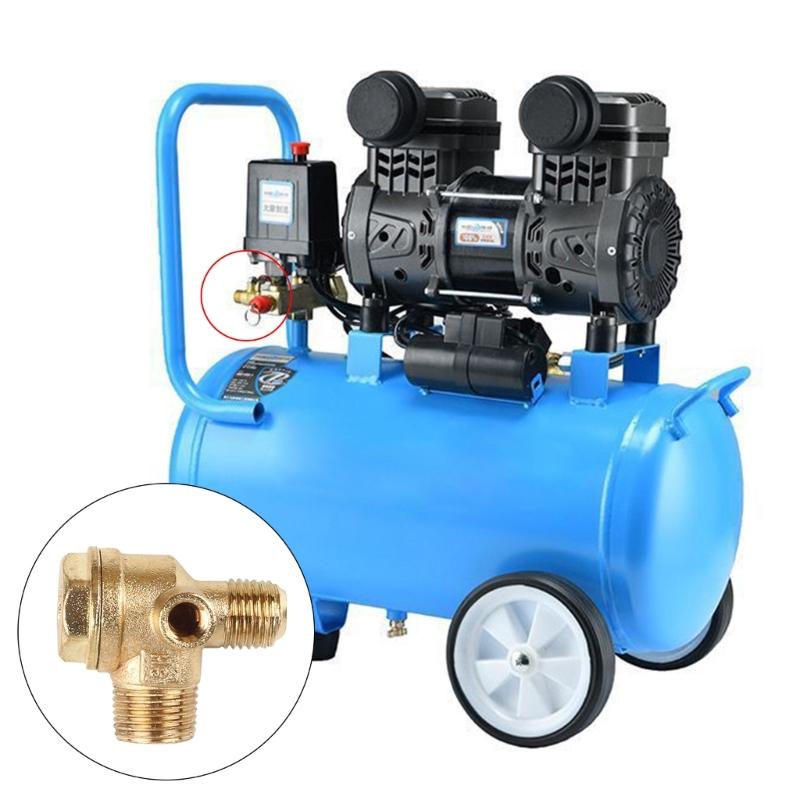 3-Way Unidirectional Check Valve Connect Pipe Brass/Zinc Alloy High Quality Air Compressor Replacement Check Valves Pipe