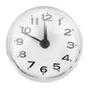 silicone Suction Cup Clock Clear Mirror Bathroom Clock Decoration Mirror Display Clock  Sauna