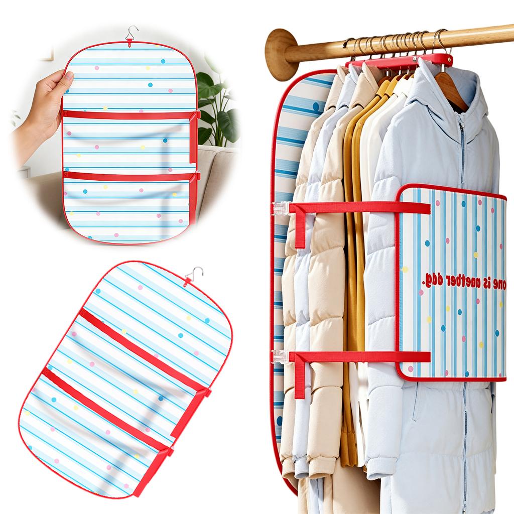 Platzsparendes Hemdenfaltbrett Leichtes Schrankpressebrett Organizer mit Haken für Daunenjacke Pullover Saisonale Kleidung