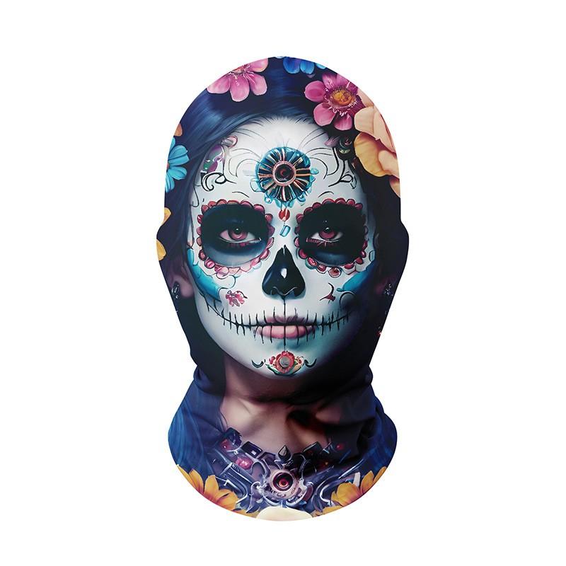 Maschera Integrale in Rete Uomo Donna Ciclismo Motocicletta Costume Divertente Copricapo Traspirante