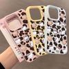 Hello Kitty Leopard Print Case for Apple 17 Pro Max, 16, 15, 14 Pro, 12 Pro