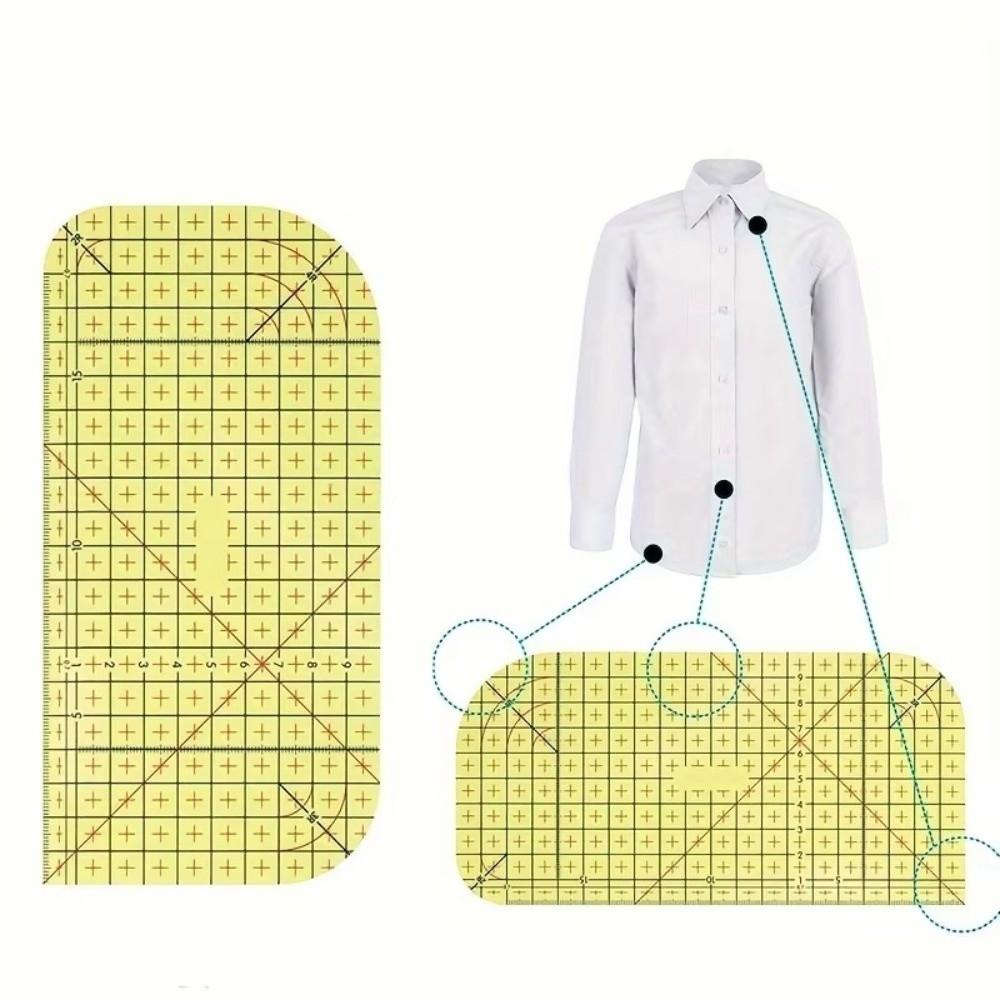 1/2Pcs DIY Quilting Ruler Measuring Tool Fabric Ruler Sewing Supplies Sewing Ruler  Quilting Work