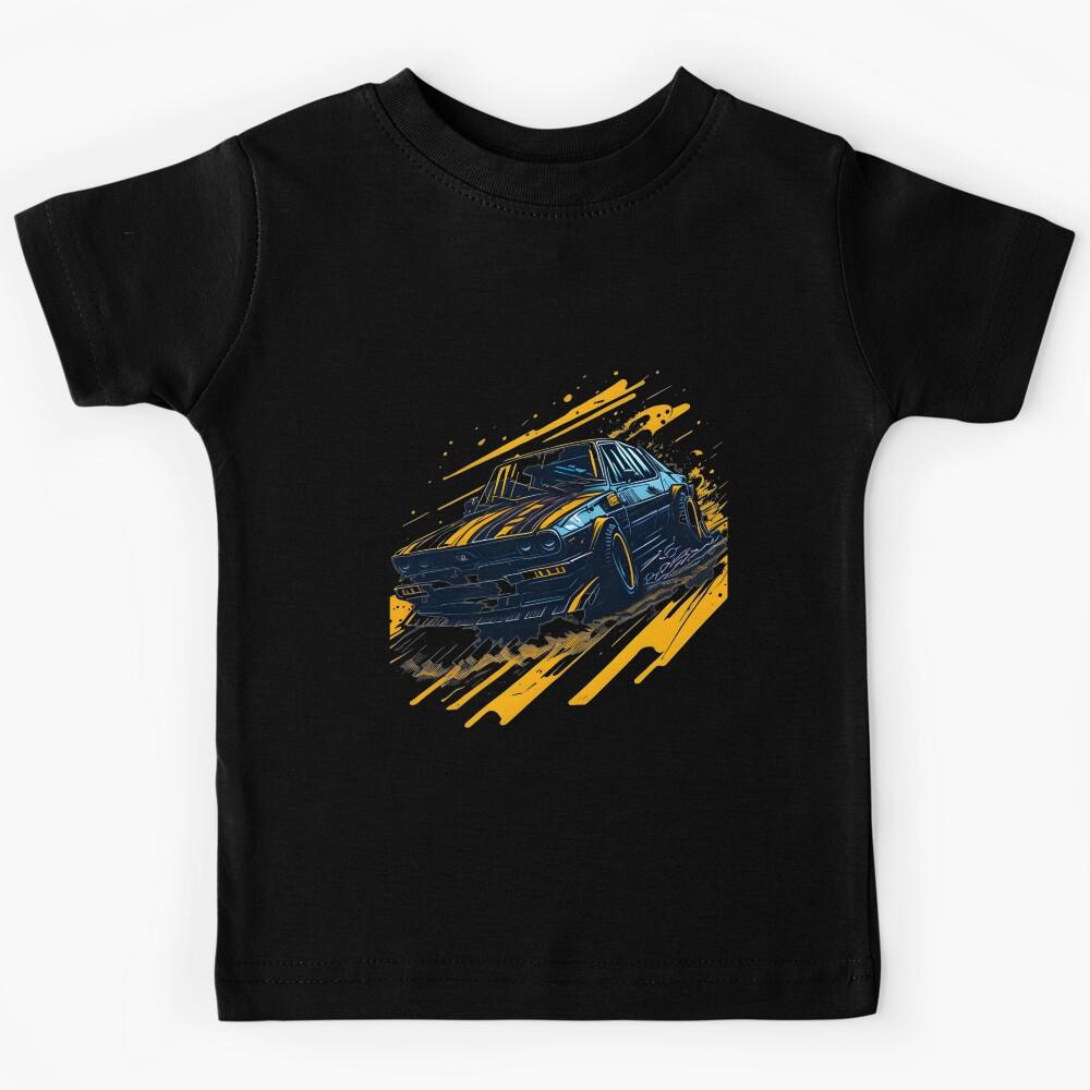 Get Your Speed Fix - Car Racing Art and Apparel Collection - Vibrant Colors Kids T-Shirt 140