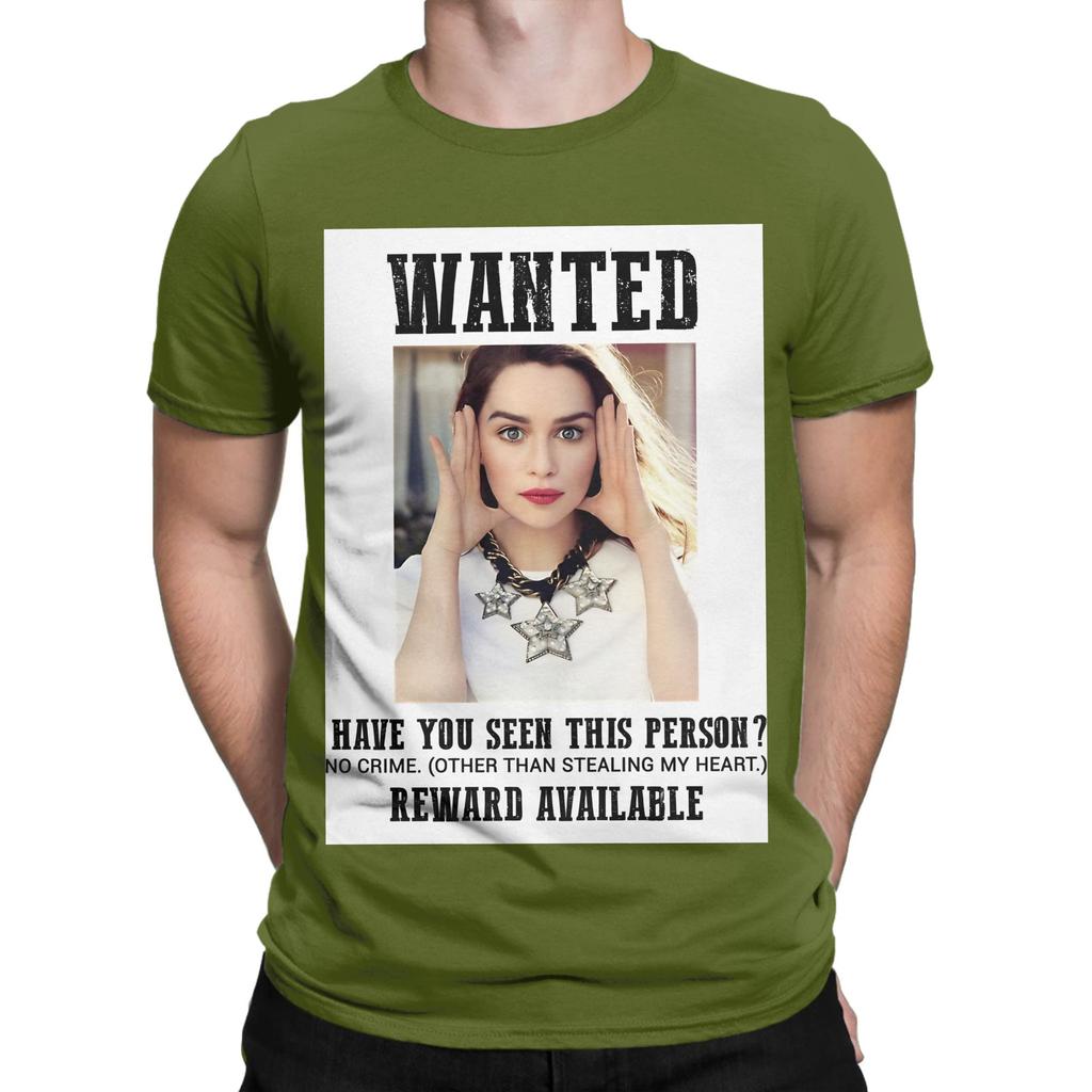 Wanted Emilia Clarke Funny 100 Cotton TShirt Emilia Clarke Tees Tops For Unisex