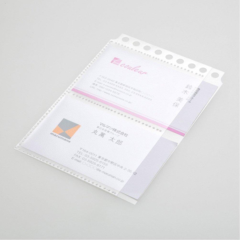 Maruman Card Pocket Mini 95X137 9 Holes 2 Sheets L486 Set of 10 L486
