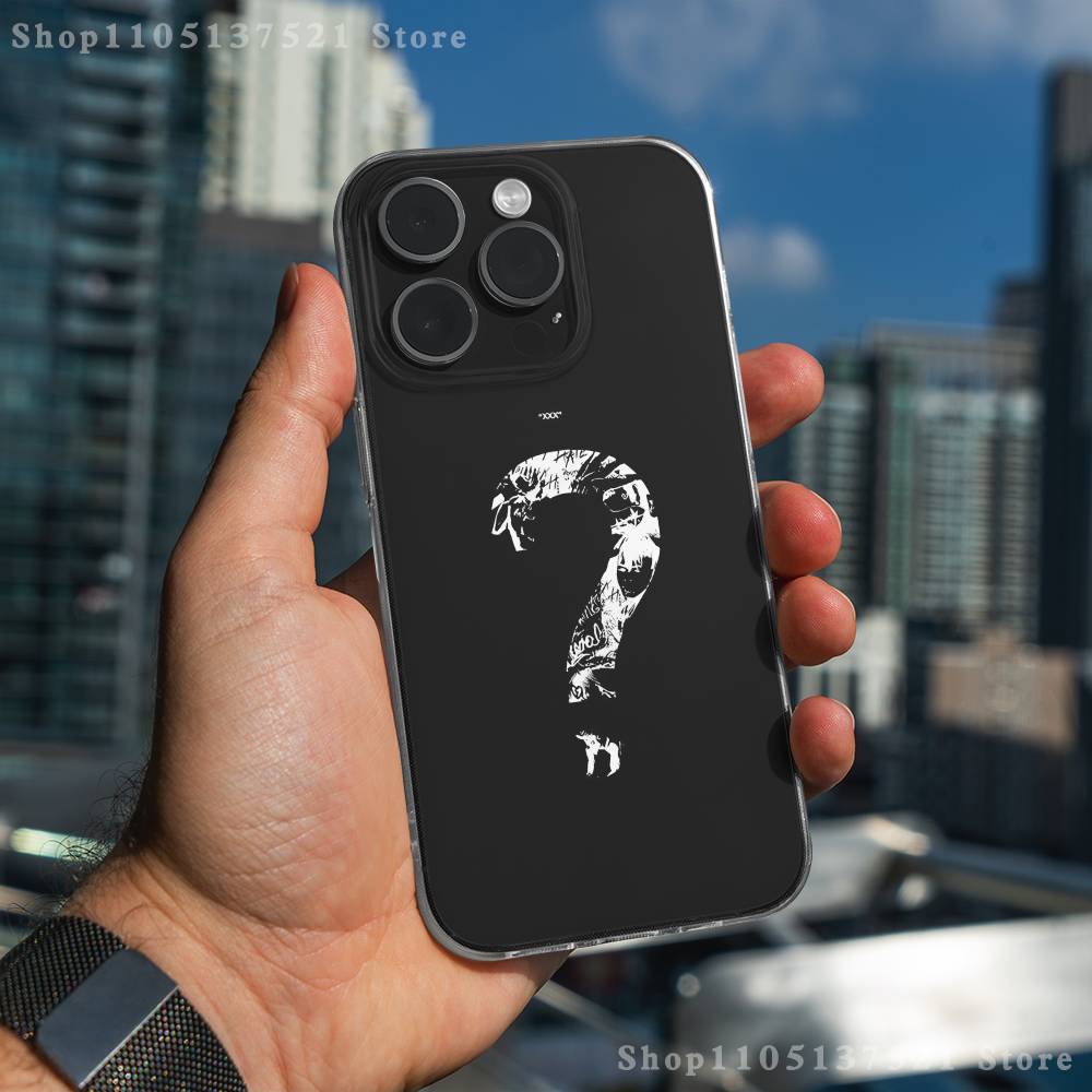 Rapper X-XXXTentacionS Phone Case For iPhone 17,16,15,14,13,12,11 Pro,Max,Plus,X,XS,XR,SE4,E Mini Transparent Soft Cover