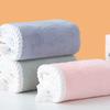 Soft and Absorbent Hair Drying Caps Coral Fleece Hair Towel Wrap for All Ages Button Closure Moisture Absorption
