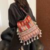 Geometric Ethnic Style Crossbody Bags Woven Messenger Bag All-match Bohemian Tote Bag  Travel