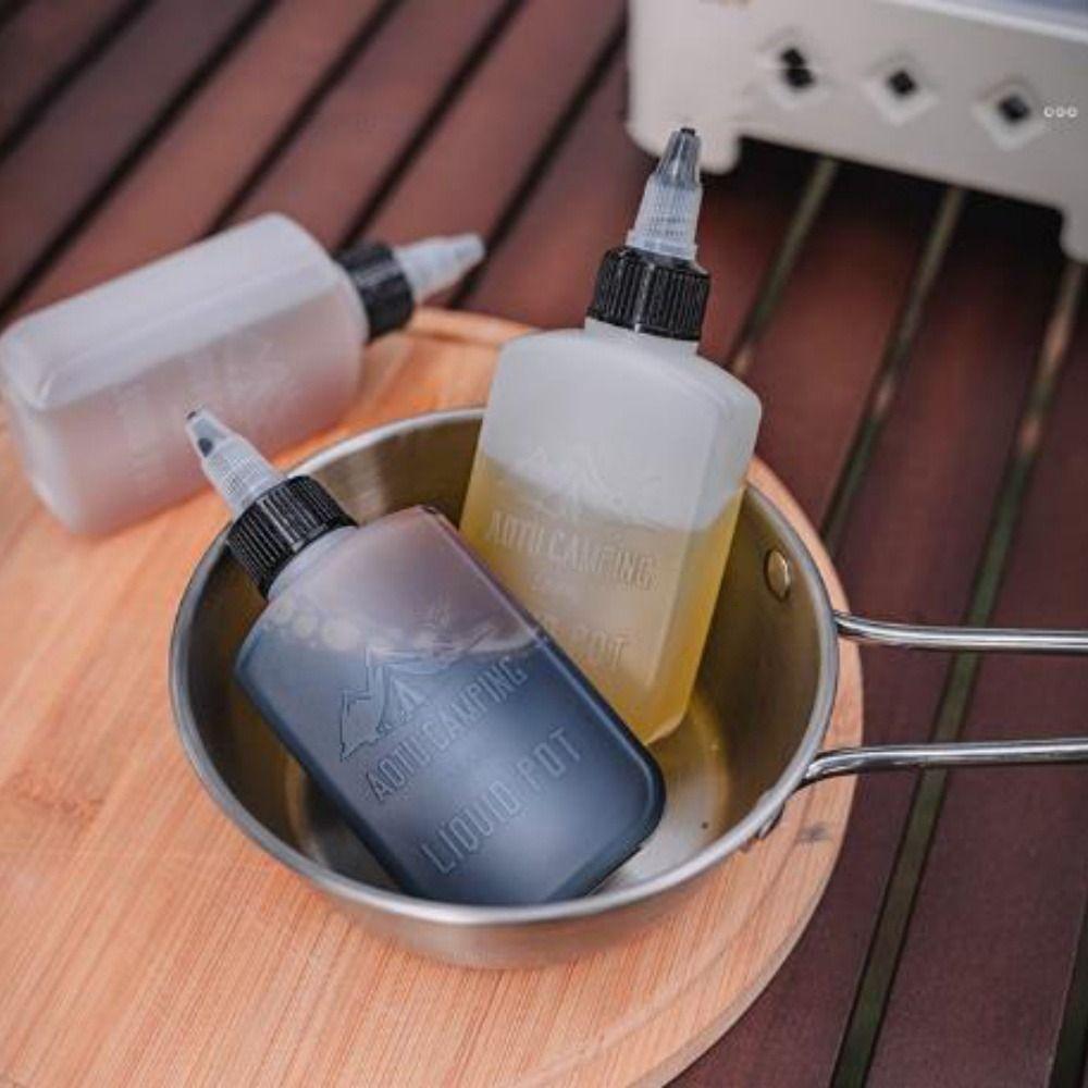 100ML Seasoning Bottles 13*5.2*2.5cm Camping Packaging Cans Barbecue Supplies