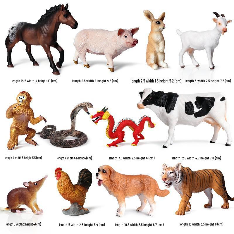 Plastic Farm Figures: Farmer, Woman, Ranch Worker, Police