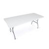Catering Set Garden Folding Table + 2 Benches 180 Cm Plonos White
