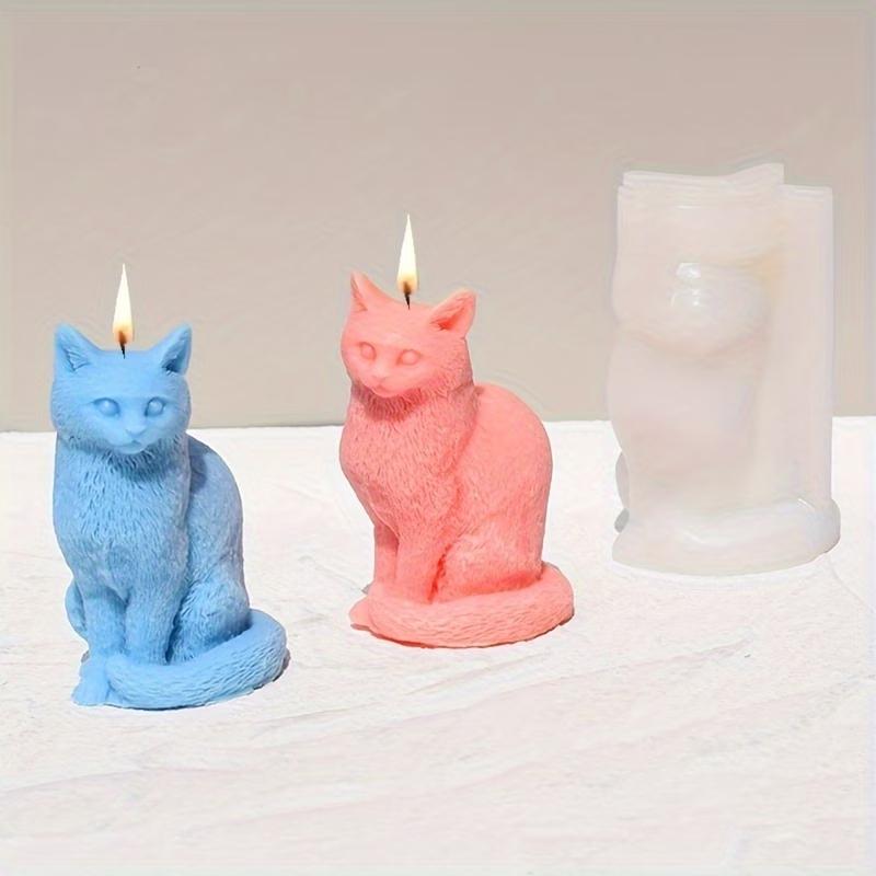 Adorable Cat-Shaped Silicone Molds, Suitable for Making Scented Candles, Soap,Perfect for Christmas Gifts, Birthday Presents