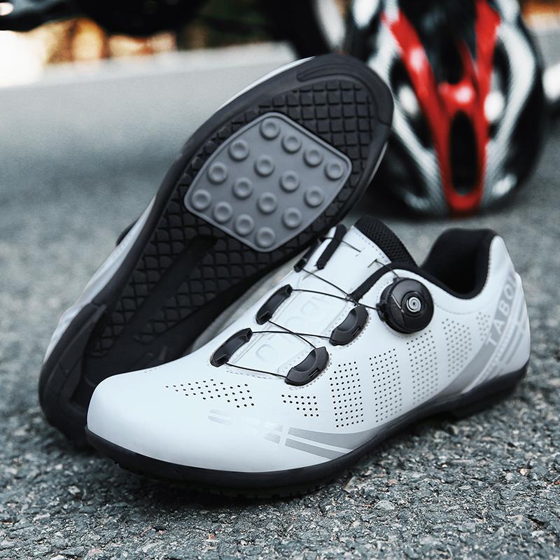 Road bike lock shoes non-lock cycling shoes breathable hard bottom bicycle casual unlocked mountain bike shoes help 36