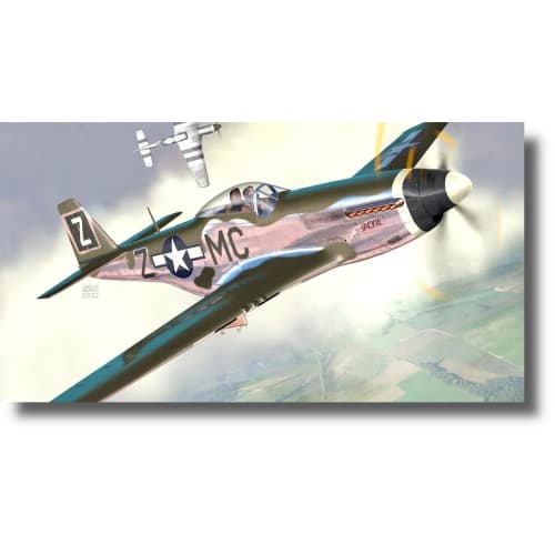 KP model 1/72 scale P-51D-5 Mustang, 20th Fighter Wing plastic model kit, KPM0440