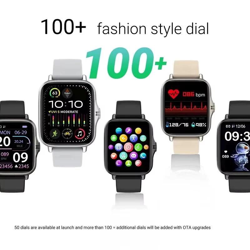Smart Watch Android Phone 1.44'' Inch Color Screen Bluetooth Call Blood Oxygen/Pressure Monitoring Smart Watch Women Men