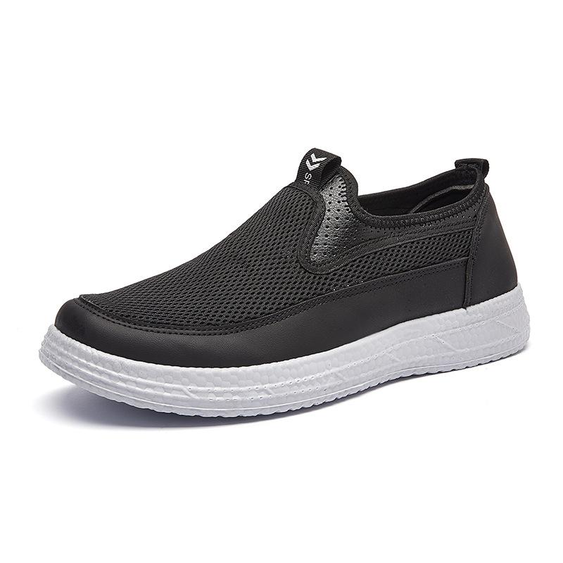 Summer men's mesh cloth shoes medium and soft sole light casual shoes cloth shoes running shoes men