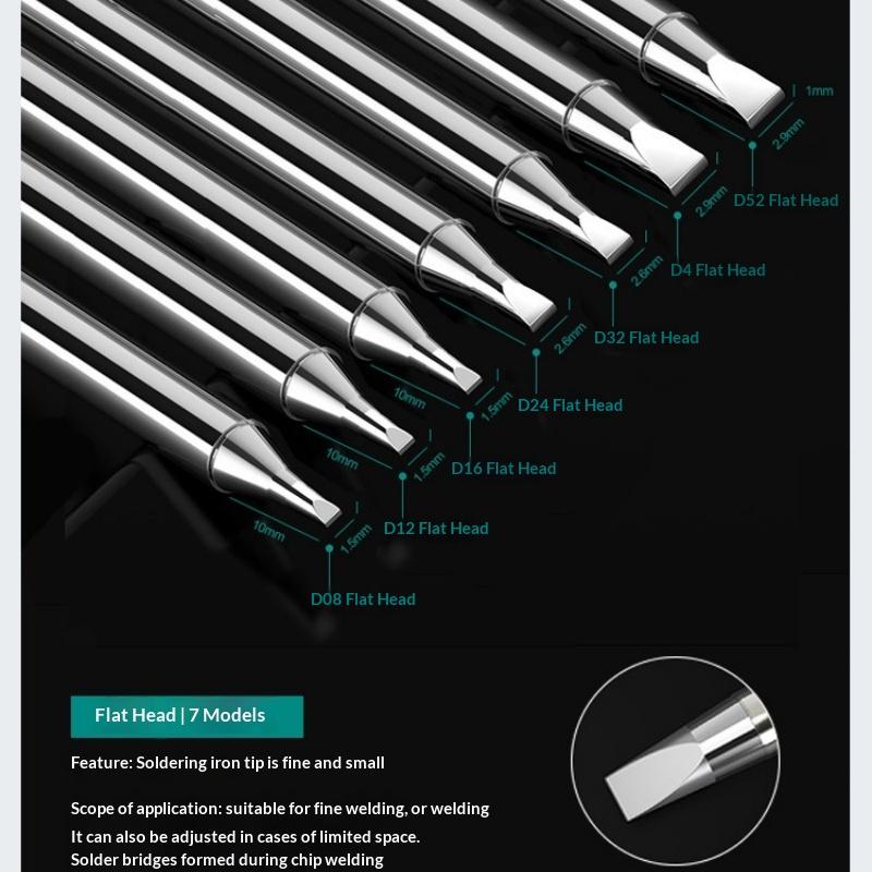 TS100 TS101 Soldering Iron Tip Replacement Multiple Models Fit for Pinecil V2 Series Electronic Welding Tools