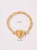 FanSibao Religiöser Schmuck Jungfrau Maria Herz Set Zirkon Armband Geeignet für Frauen und Mädchen