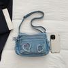 Shoulder Bag Denim Crossbody Bag Women Commuter Handbag