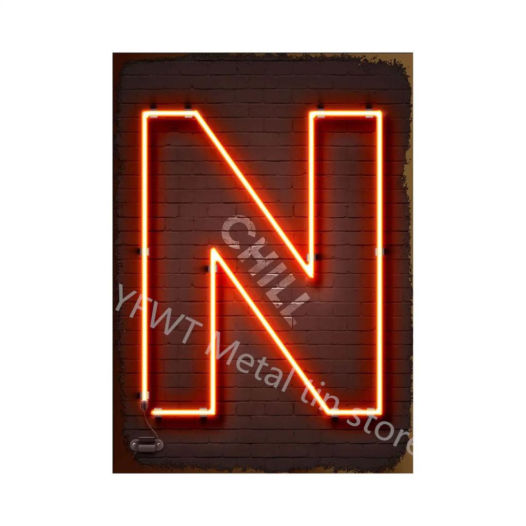 Vintage Colorful Neon Toilet Sign Sexy Woman Plaque Vintage Tin Sign Retro Metal Sign Decorative Plaque Wall Decor