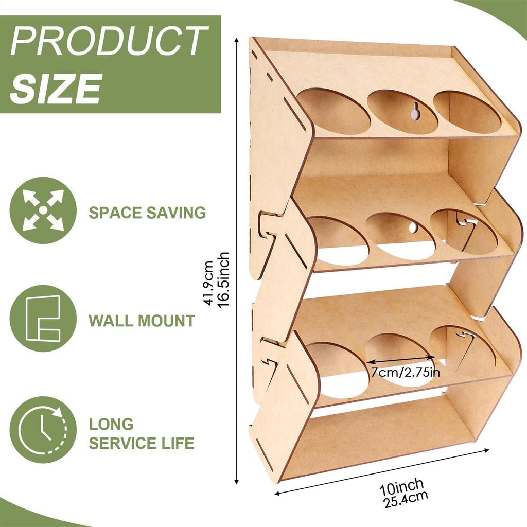 3-Layer Spray Can Holder Large Capacity Paint Bottle Organizer Spray Paint Storage 9-Can Paint Can Holder Spray Wall Shelf