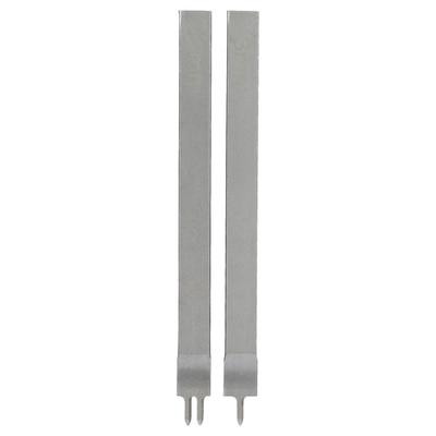 2 Pcs Leather Pricking Iron 3mm 1 Teeth 2 Teeth Mirror Polished White Steel Pricking Iron DIY Hand Made Leather