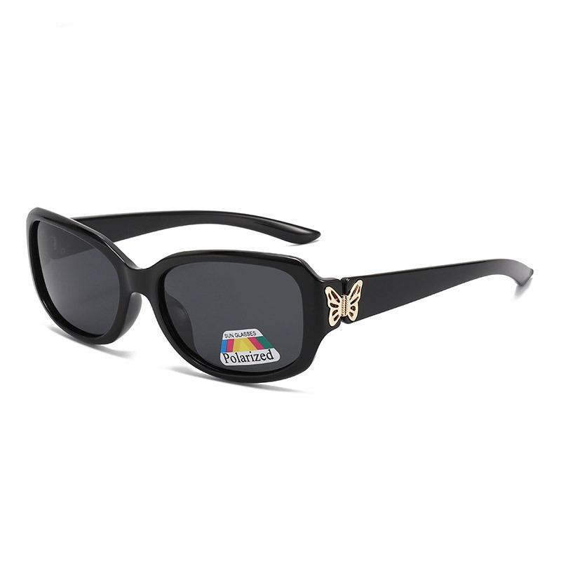 

JYL Polarized Sunglasses UV400 Women Wrap-Around Butterfly Design / T1266 T1266-C1 BLACK черный бин