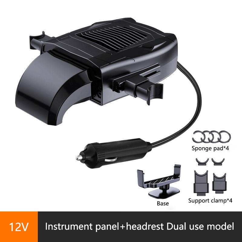 12V Elektrischer Kühl-Heizlüfter Entfeuchter Enteiser 150W Raumheizer Tragbarer Auto-Heizlüfter 360 Grad Drehung Auto Innenraum