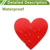 Reflective Bumper Decal Red Heart Rhombus Grid Reflective Car Sticker Personalized Decoration Vehicle Body or Door or Window