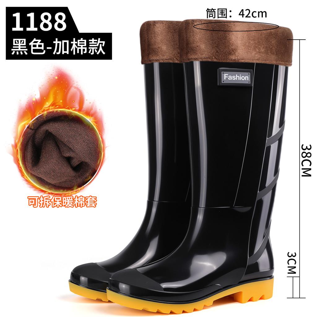 Men's green rain boots labor boots tall rain boots gray fashion protective men's water shoes outdoor camouflage water boots men's boots