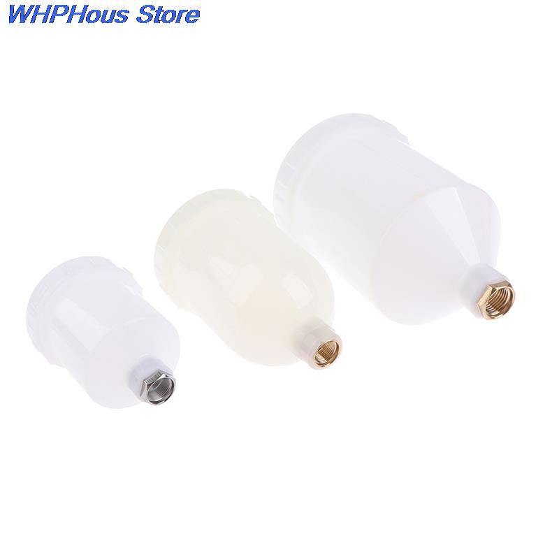 125/250/600ml Plastic Spray Paint Cup Sprayer Cup Air Gravity Feed Paint Spray Pot Thread Connector For Spray Gun Parts