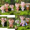 Adorable 8cm Mini Doll Cute Toy Figure Bjd Collectible Baby Figurine Gift Set