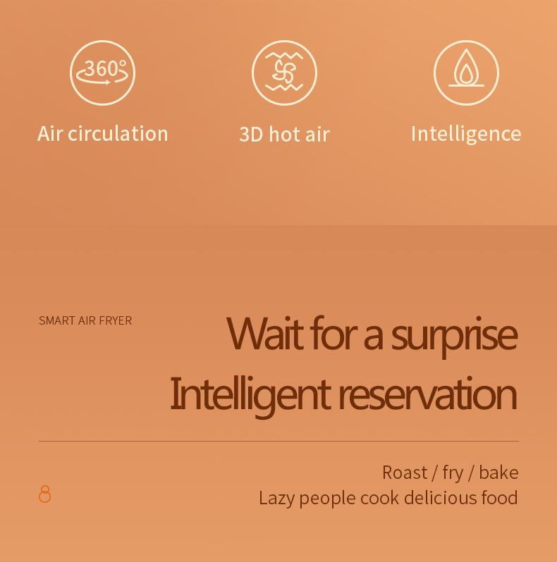 Smart Touch Multi-Function Air Fryer Oven - Large Capacity