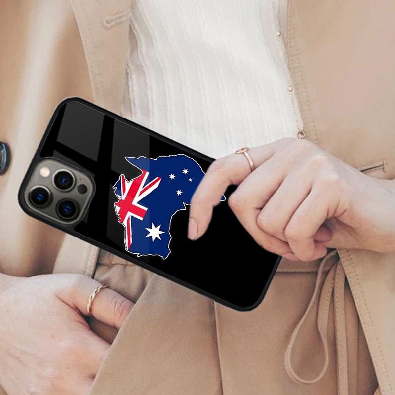 

Australian Flag Australia Proud Magnetic Phone Case For iPhone 17 Air 16 14 13 12 Pro Max 15 Plus Wireless Charge MagSafe Cover iPhone 13mini