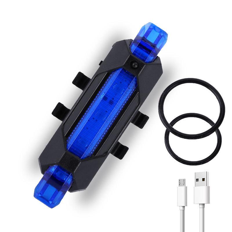 Bicycle USB Charging Headlight Mountain Bike Riding Equipment Bike Light Waterproof Cycling Safety WarningTaillight Accessories