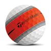 TaylorMade TMJ24 TourResp Stripe ORG (12-Pack) Tour Response Stripe Orange Golf Balls, 2024 Model