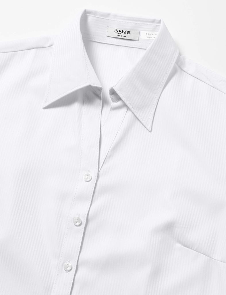 Atelier Sanrokugo Business Office Size Open Size S To Japanese Size Women's Shirt, Blouse, Uniform, White, L1-L22, Collar, (Equivalent S)